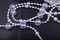 33 Feet Clear AB Crystal Beads Chain Trim by The Roll for DIY,Wedding,Party Decoration(Colorful)